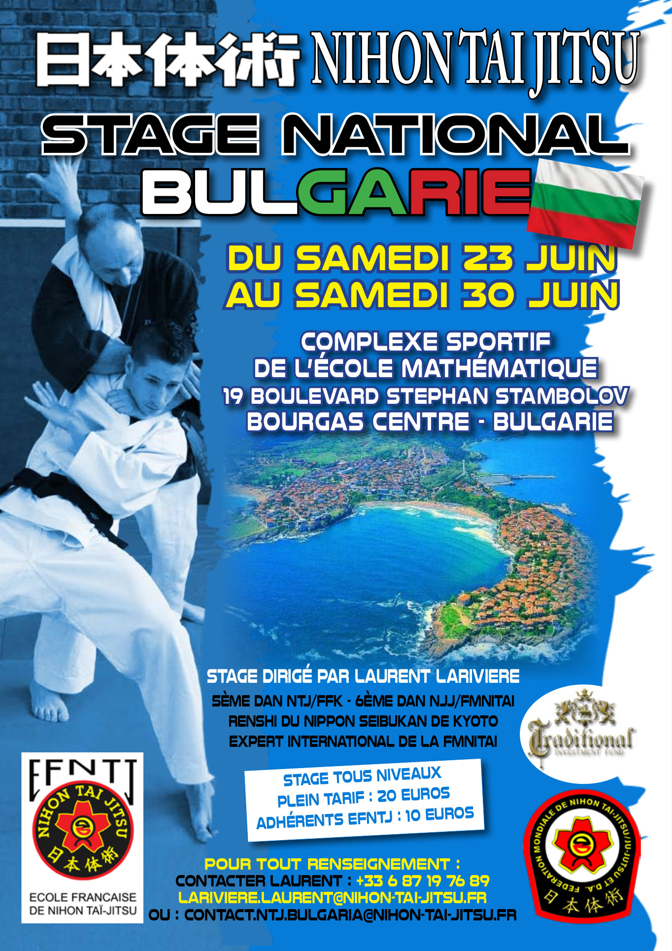 2018-06-23 au 30 AFFICHE - STAGE BULGARIE